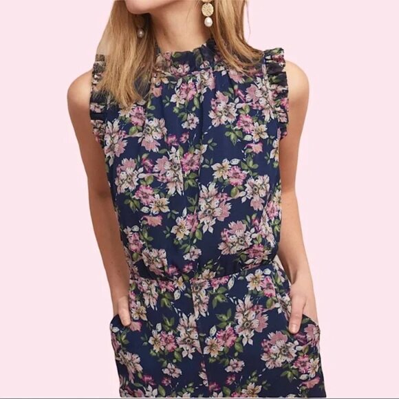 Anthropologie - Ali & Jay Troubadour Jumpsuit (navy/lilac) - Picture 4 of 7